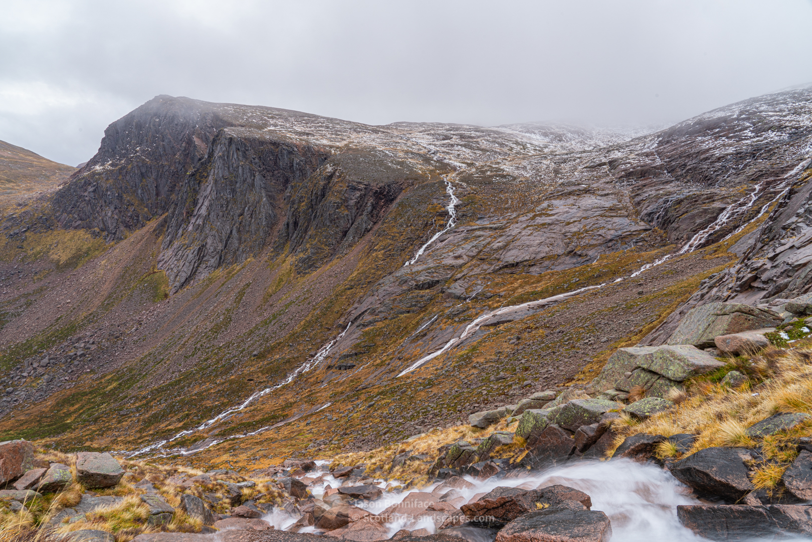 The Shelter Stone Crag and Carn Etchachan, Cairngorm
