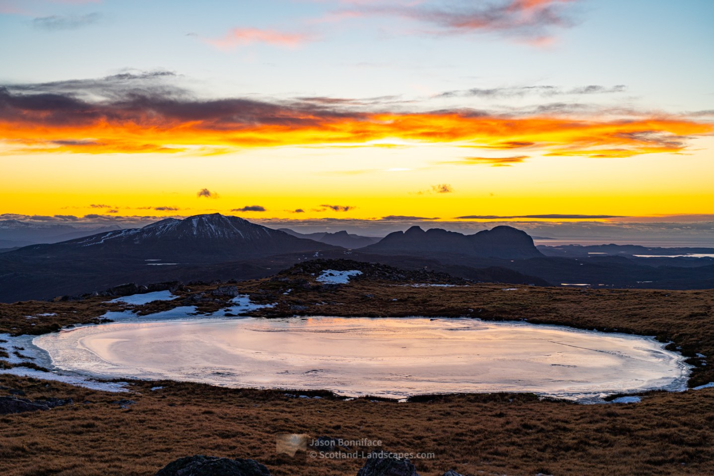 The afterglow, Canisp, Stac Pollaidh and Suilven