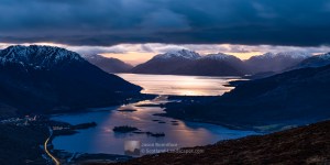 Evening - Ballachulish and Loch Linnhe from the Pap of Glencoe, Fort William & Glencoe