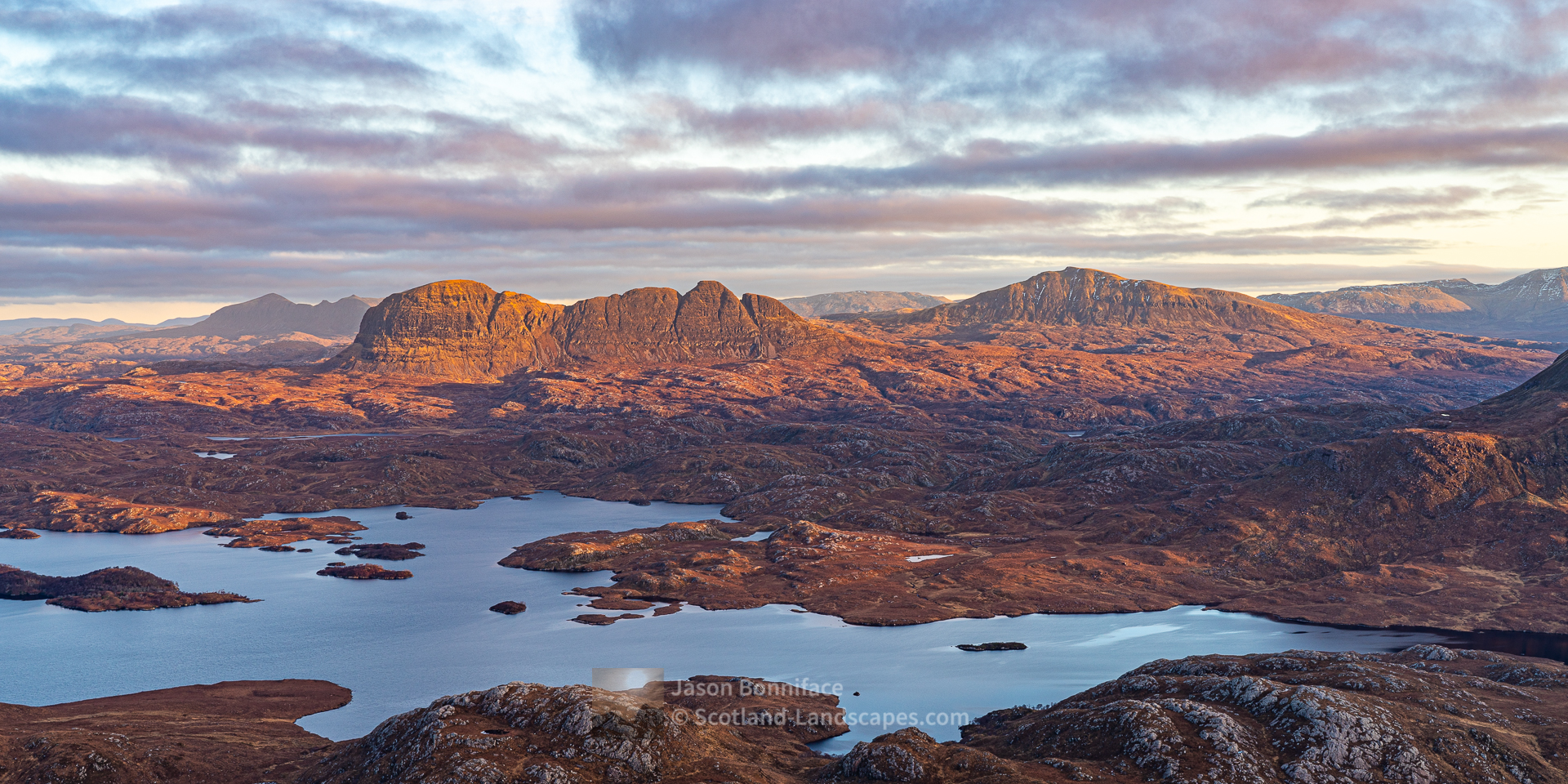 Suilven and Canisp in Morning Light, Assynt & Ullapool
