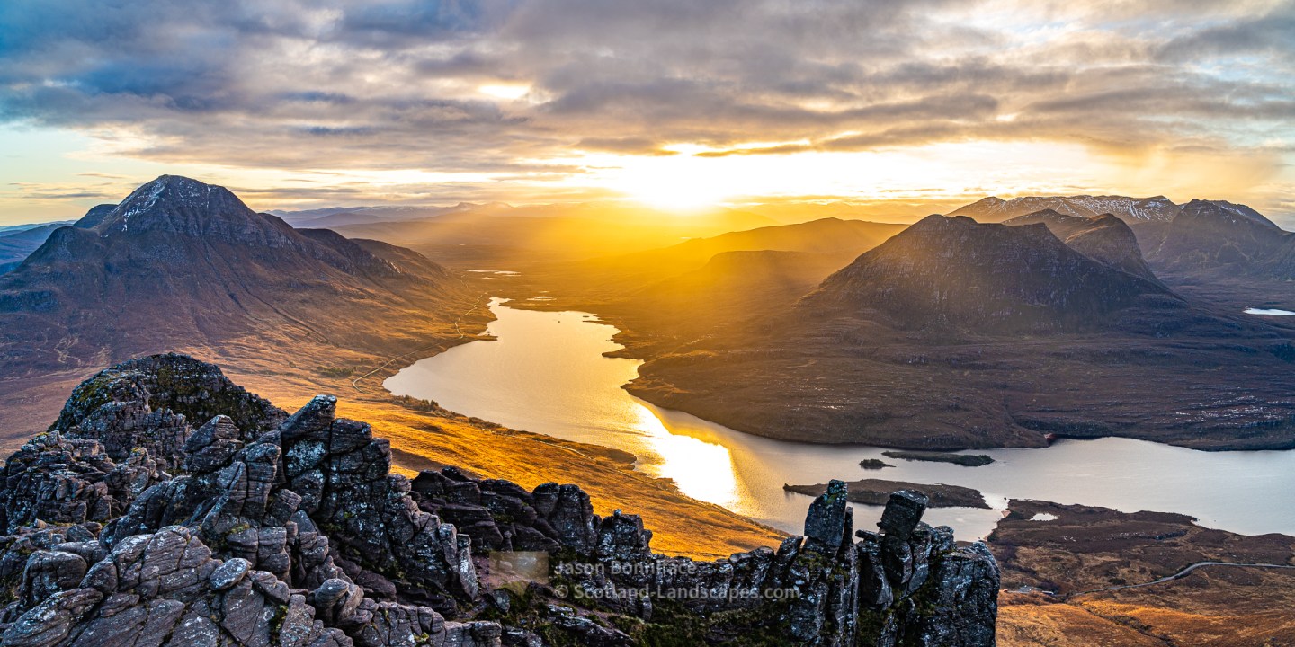 Sunrise from Stac Pollaidh, Assynt & Ullapool
