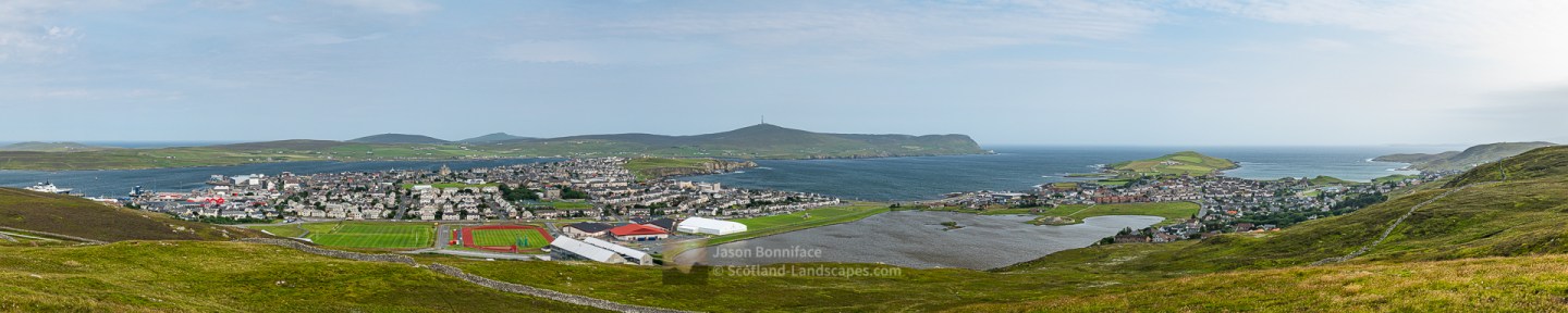 Lerwick Panorama from South Staney Hill, Shetland