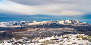 Winter afternoon - Arkle & Foinaven from Ben Hope, Northern Sutherland