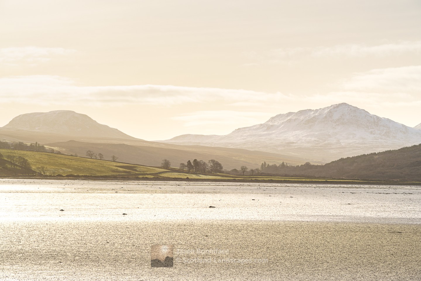 Across the Kyle of Tongue mud flats from the causeway, Northern Sutherland