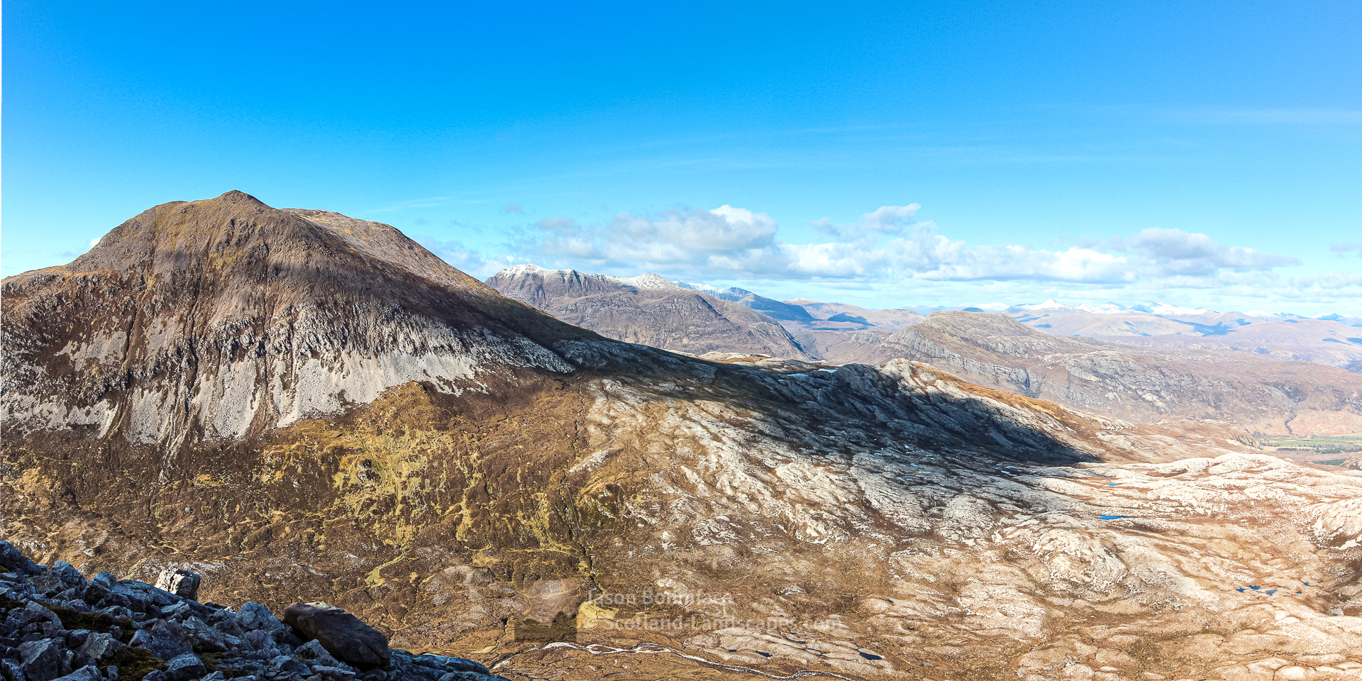 Meall a' Ghiubhais from the north ridge of Ruadh-stac Beag, Torridon & Fisherfield