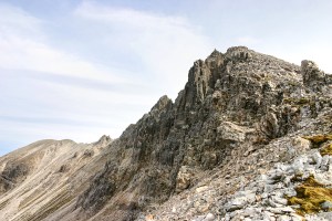 Back up the west ridge of Sgurr nan Fhir Duibhe, Torridon & Fisherfield