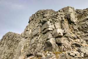 Ceum Grannda rock step at the west end of Coinneach Mhor, Torridon & Fisherfield
