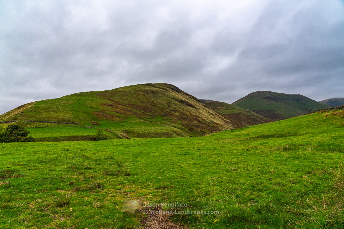 The path to Black Hill from Durisdeer, Dumfries and Galloway