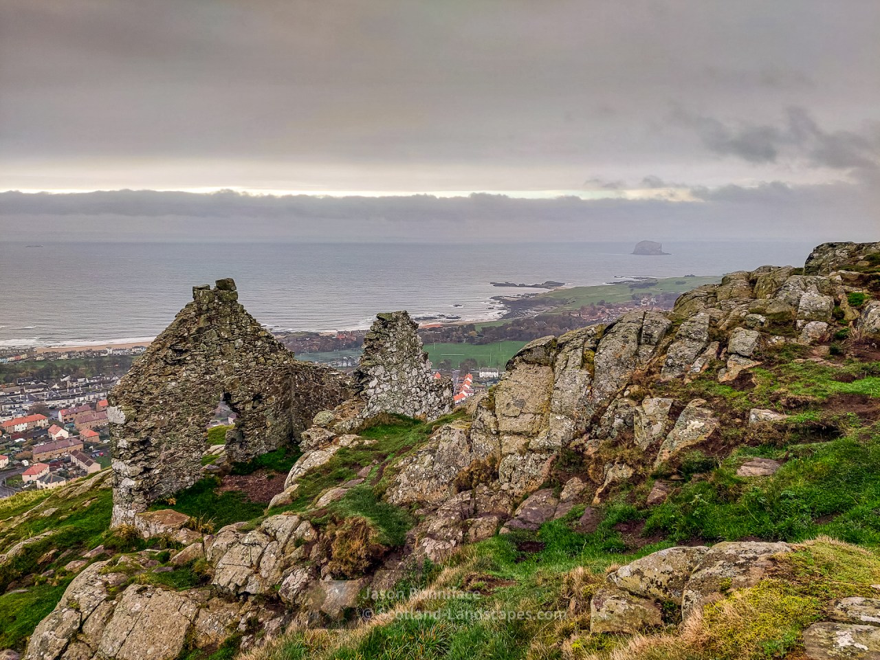 The North Berwick Law watch house - built to watch for a Napoleonic invasion!, Edinburgh and The Lothians