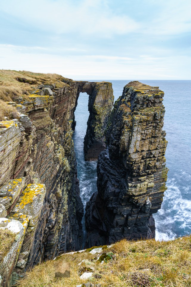 The Brig o' Stack and Stack of Old Wick, Caithness