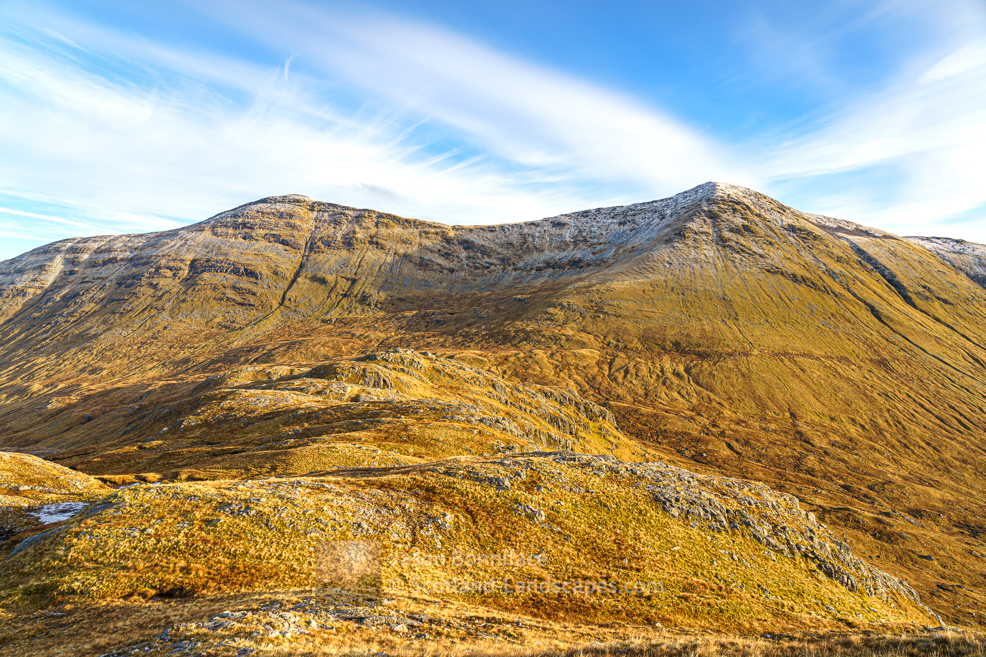 Gaor Bheinn (Gulvain) from the eastern shoulder of Braigh nan Uamhachan - Gualann nan Osna, Morar to Morvern