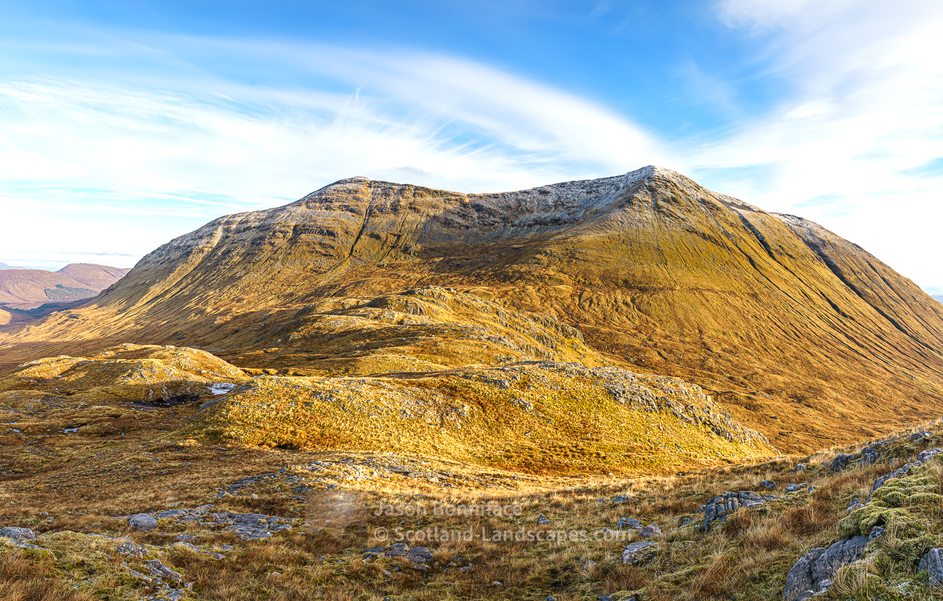 Gaor Bheinn (Gulvain) from the eastern shoulder of Braigh nan Uamhachan - Gualann nan Osna - 2, Morar to Morvern