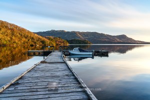 South across Loch Morar from the Bun an Loin bay - in February early evening light, Morar to Morvern